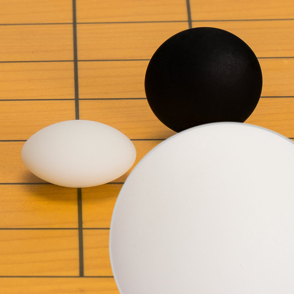 Yunzi Double Convex Go Game Stones Set - 11.3mm (Size 40)-Yellow Mountain Imports-Yellow Mountain Imports