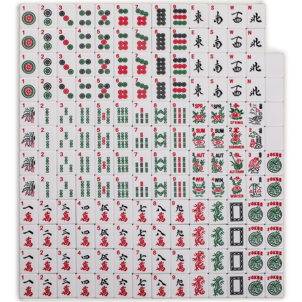 American Mahjong Set of 166 Tiles - "Panda"-Yellow Mountain Imports-Yellow Mountain Imports