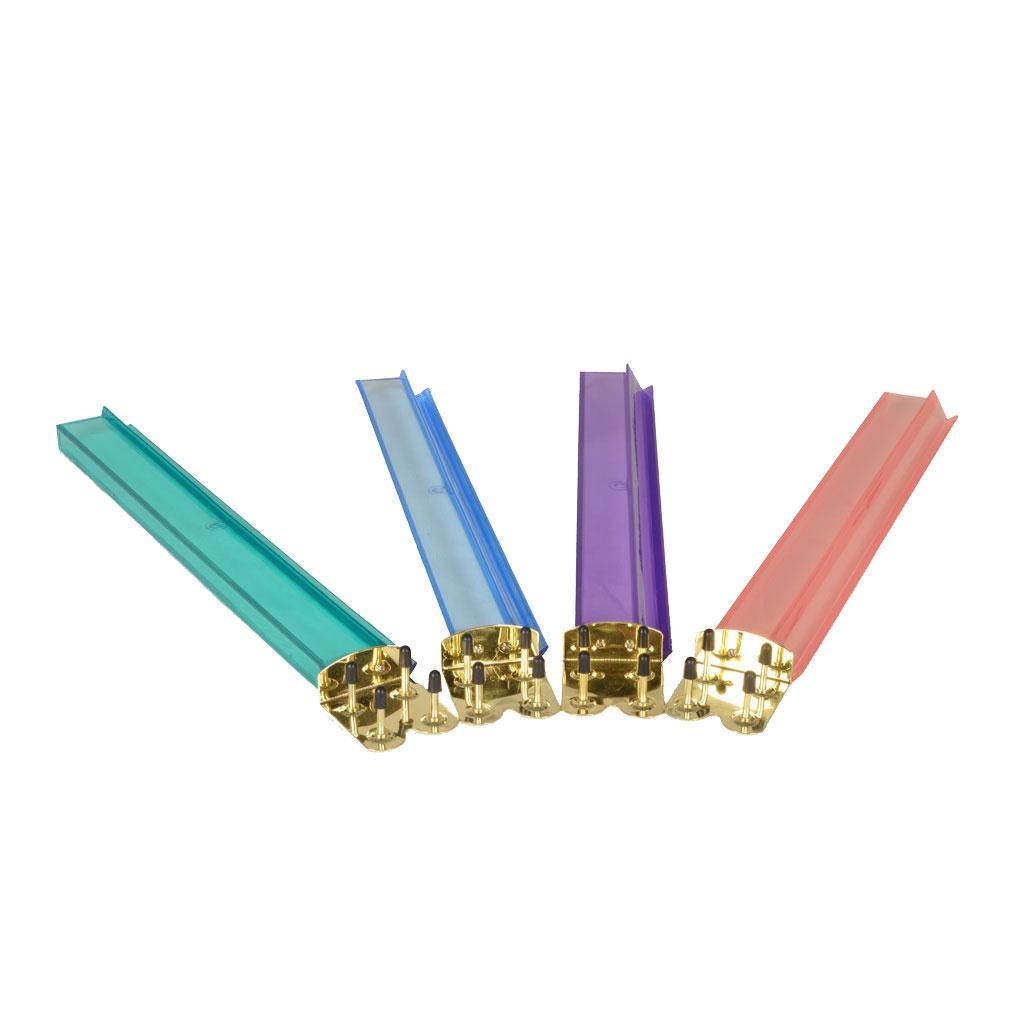 Multi-Color Acrylic Mahjong Racks 18" - Set of 4-Yellow Mountain Imports-Yellow Mountain Imports