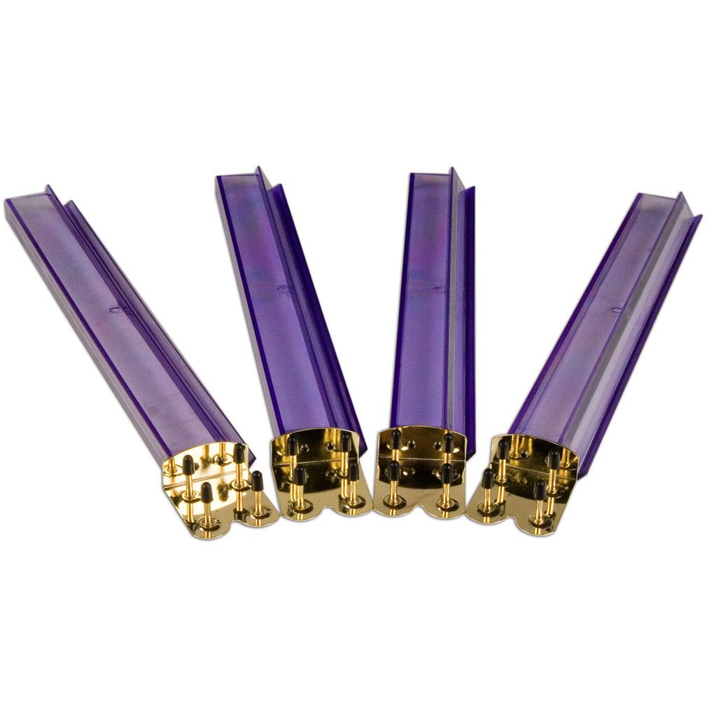 Purple Acrylic Mahjong Racks 18" - Set of 4-Yellow Mountain Imports-Yellow Mountain Imports