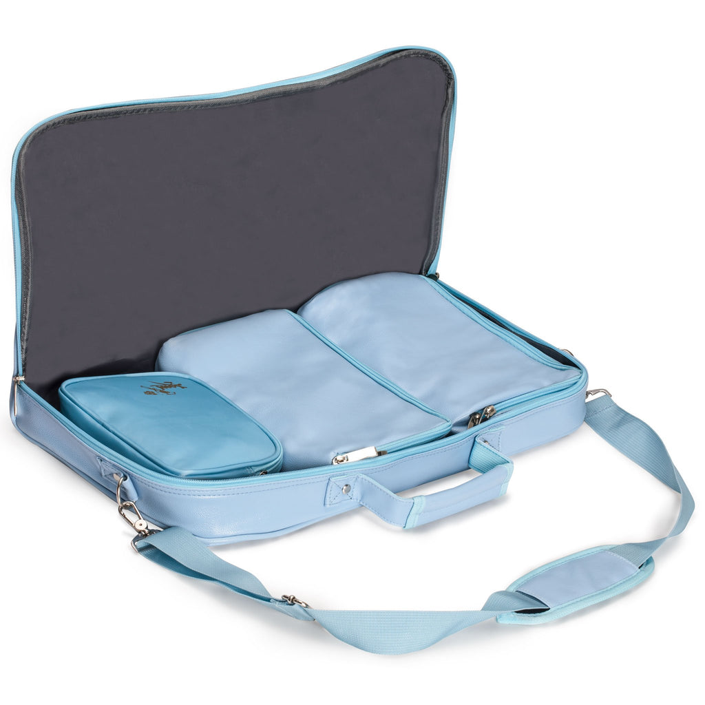 Soft Leatherette Case for Mahjong Set, "Turquoise"-Yellow Mountain Imports-Yellow Mountain Imports
