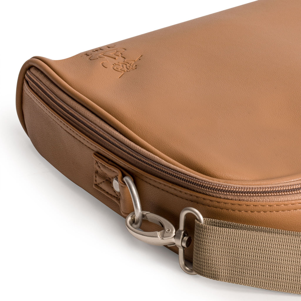 Soft Leatherette Mahjong Case - Brown-Yellow Mountain Imports-Yellow Mountain Imports