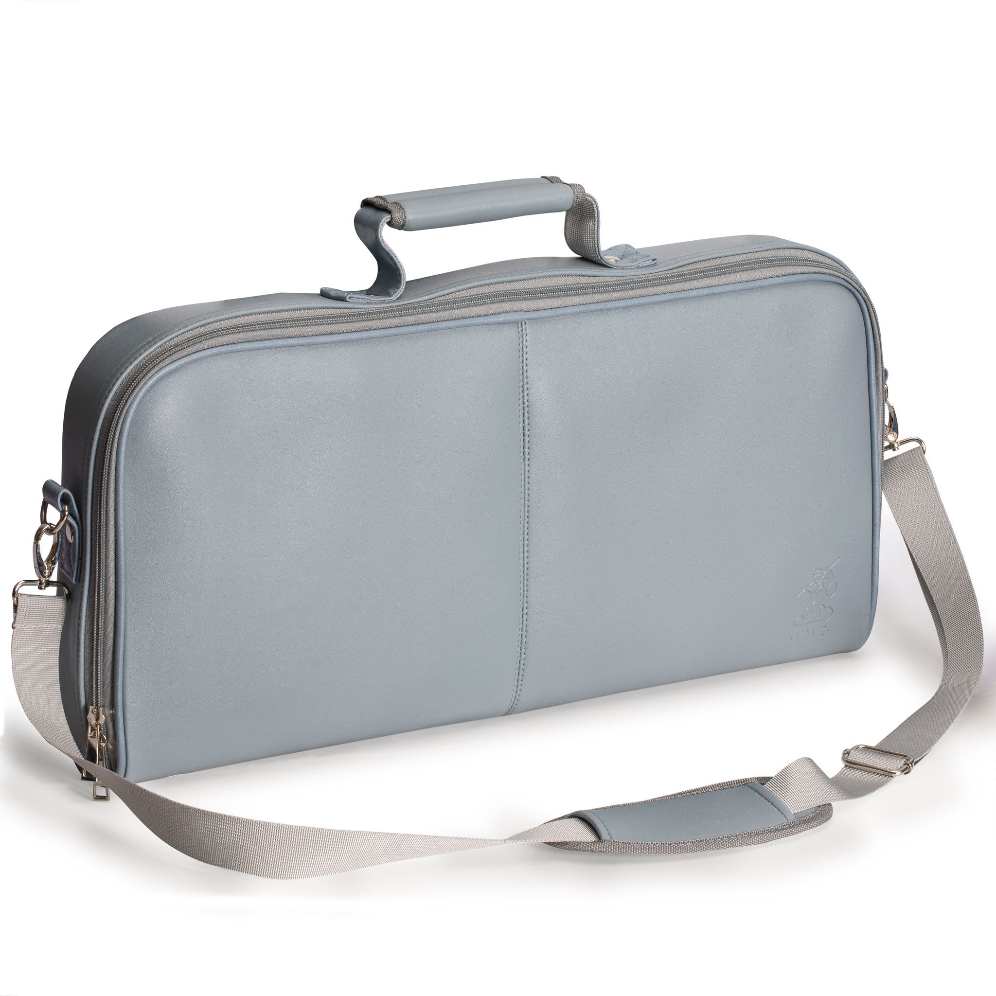 ◆Mayu◆ Soft Leatherette Mahjong Case - Gray-Blue – Yellow Mountain