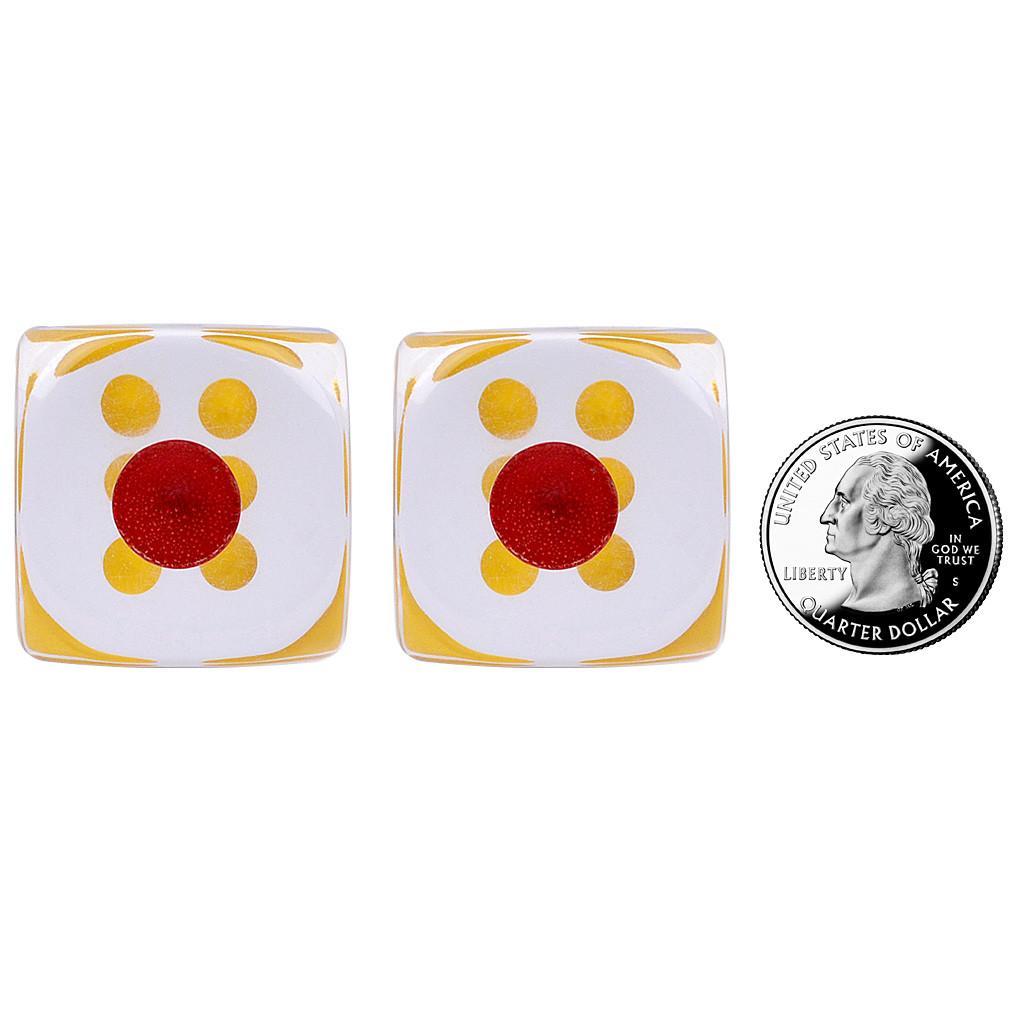 XL Six Sided Dice - 1.3" (33mm) - Pair-Yellow Mountain Imports-Yellow Mountain Imports